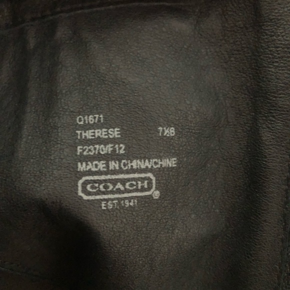 Coach Leather Tassel Boots. - Picture 8 of 8